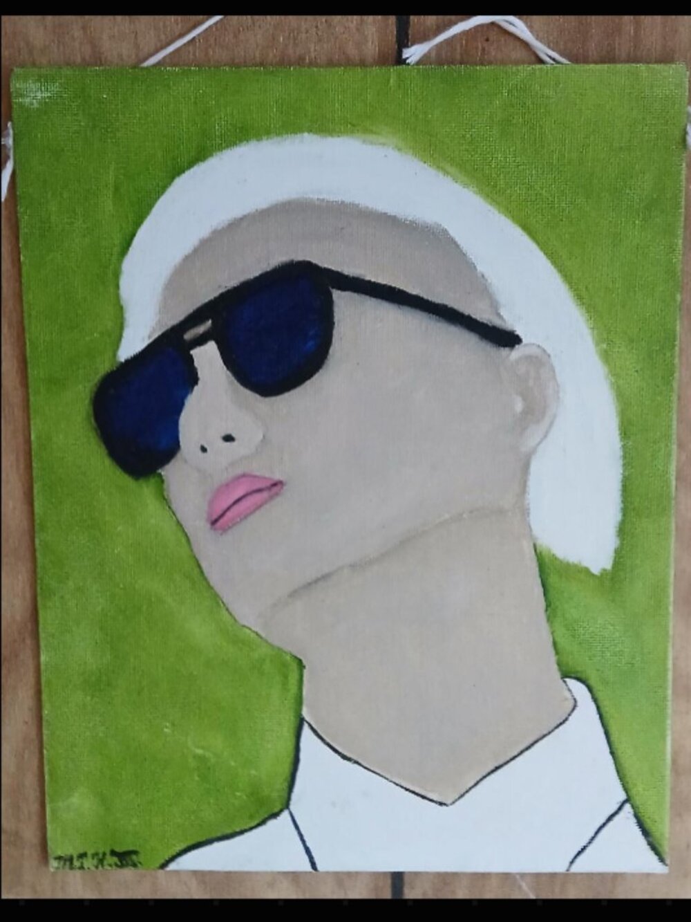 "Too Kool" painting on canvas by The Chef Dr. Mark Twain Heaton III